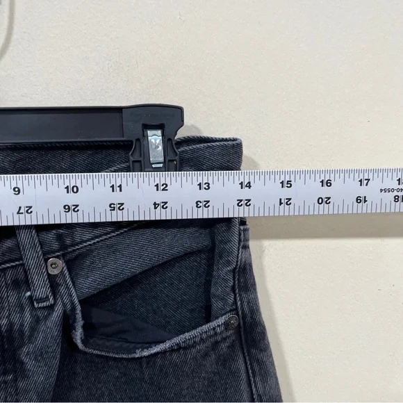 AGOLDE High Rise Straight Jeans in Distortion size 25 distressed grey jeans - Picture 3 of 8